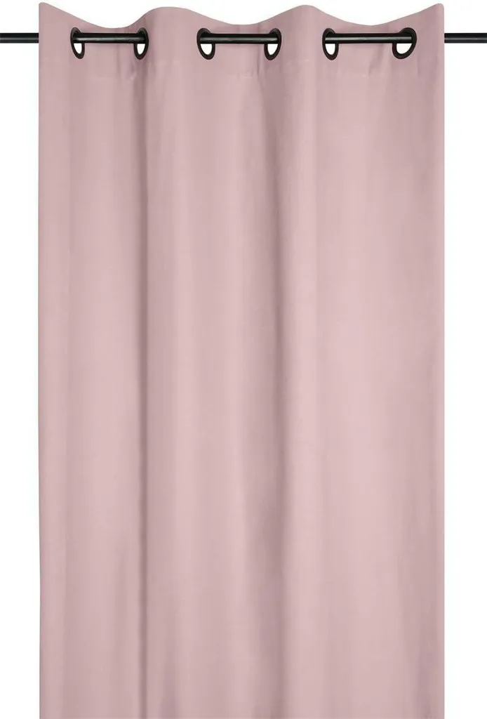 Rideau Tamisant Rose 135x240 STOF en Pur Coton pour Salon et Chambre