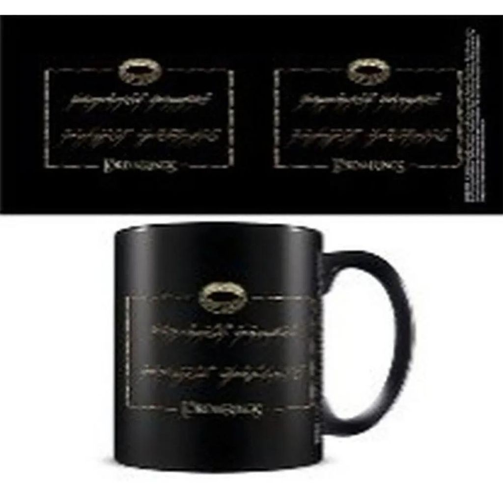 Le Seigneur des Anneaux Tasse One Ring noir/or standard Image du produit 