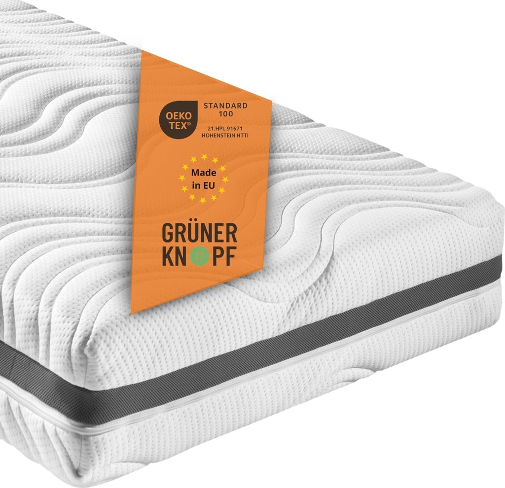 ergonomische 7-Zonen Federkernmatratze mit Kaltschaumauflage, 80 x 200 cm, 18 cm, H4, sleepling Comfort 130