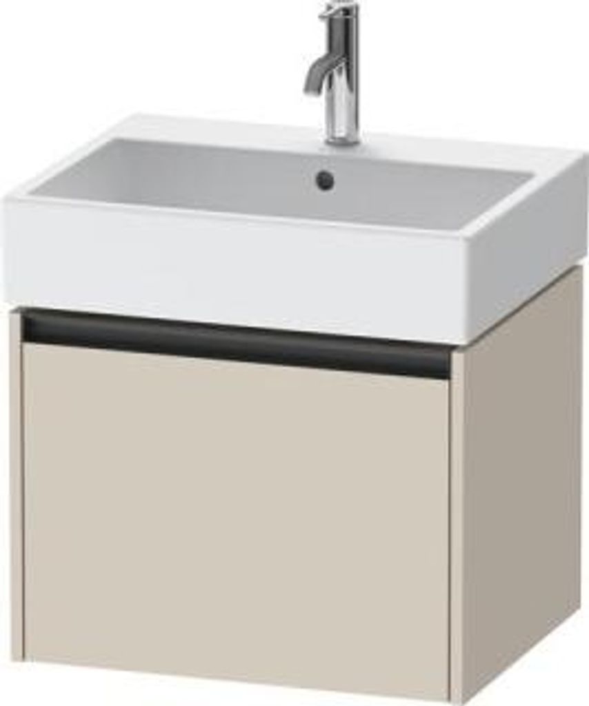Duravit Ketho.2 Wastafelonderkast 58,4x46x44 cm Supermat Taupe
