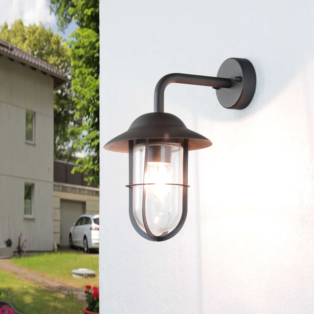 Luminaire extérieur Toronto pour terrasse et entrée IP44 suspendu noir