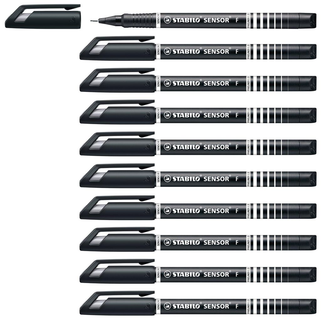 STABILO Fineliner mit gefederter Spitze -  SENSOR F - fein Produktbild 