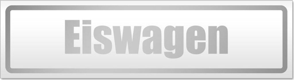 Eiswagen Magnetschild Schild magnetisch