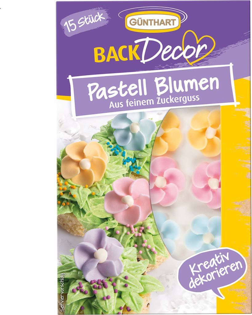 BackDecor 15 fiori di zucchero pastello Immagine del prodotto 