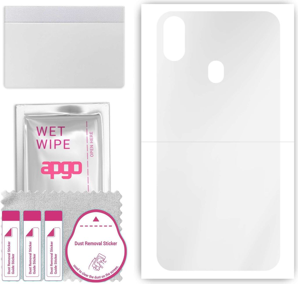 apgo Rückseite Schutzfolie, klar, kompatibel mit Ulefone X, Hinten Hydrogel-Displayschutzfolie mit Positionierhilfe, kratzfest, einfache Montage