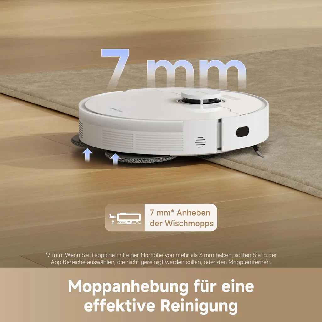 Robot Dreame L10s Pro Gen3 13000Pa DuoScrub-Mop et Batterie 5200mAh Blanc