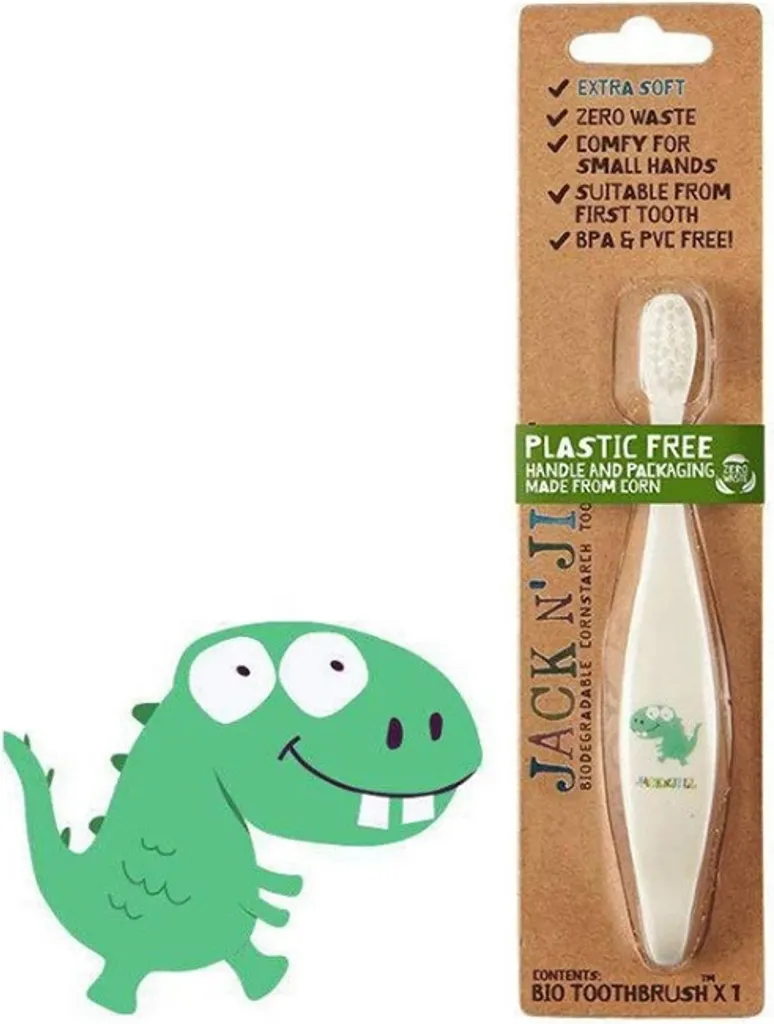 Spazzolino DINO per Bambini: Setole Morbide per Denti da Latte