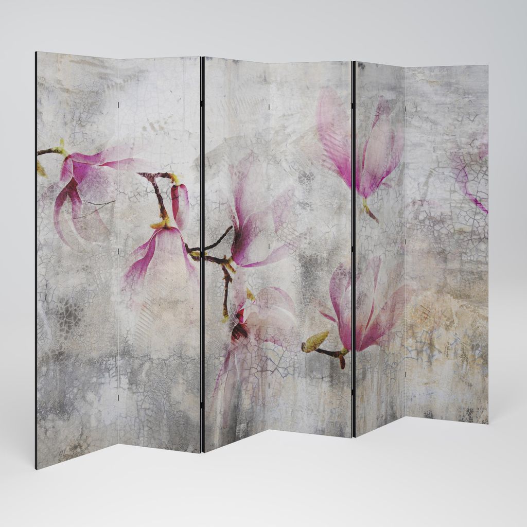 SpaceRebels Paravent Raumteiler - 6-teilig Raumtrenner, Druck 2-Seite - Raumtrenner - Trennwand Wohnung - Room Divider - Spanische Wand Deko Modern...