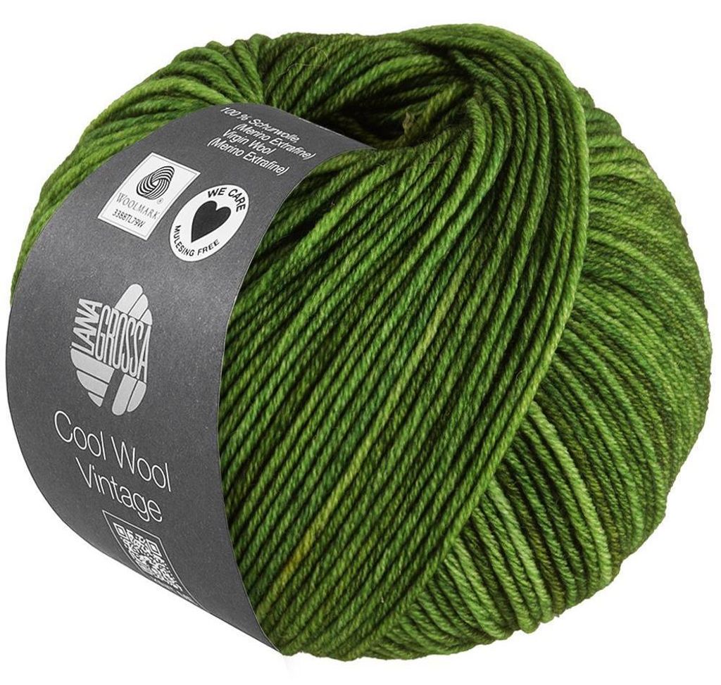 Lana Grossa - Cool Wool Vintage 7392 grasgrün Produktbild 