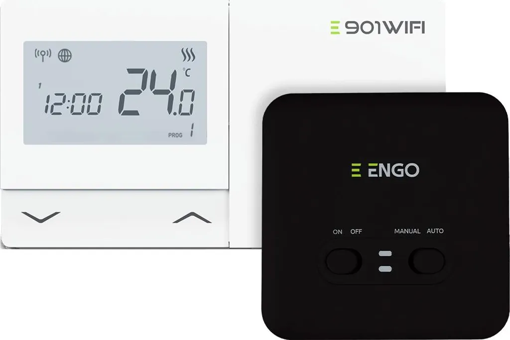 Régulateur de température Wi-Fi ENGO E901 blanc pour maison connectée