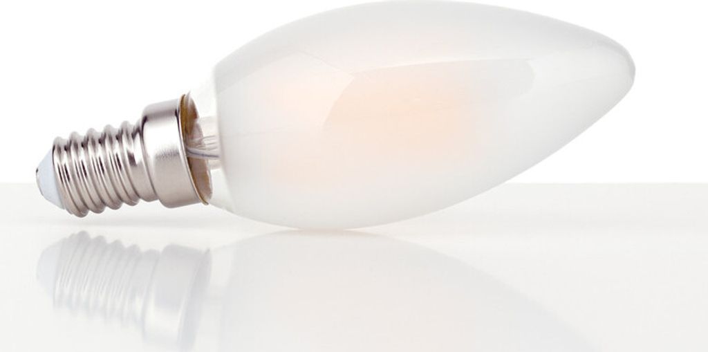 LED Kerze, E14, Lampe, Leuchtmittel, Ersatzglühbirne, Ersatzteil, 2 Watt, 180 Lumen, 2700 Kelvin, warmweiß, matt, dimmbar