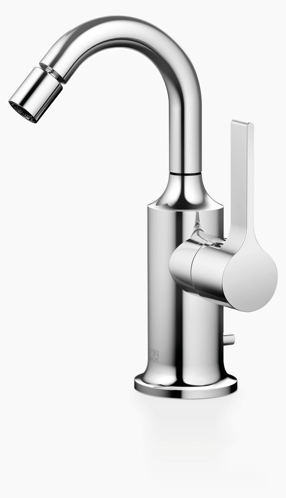 Dornbracht VAIA Bidet-Einhandbatterie mit Ablaufgarnitur, Ausladung 104mm, 33600809-00