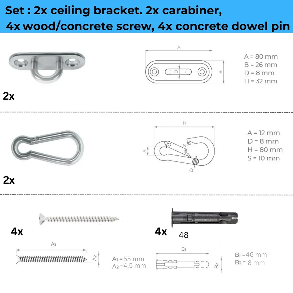 MAMOI Altalena per bambini con cintura di sicurezza, altezza regolabile 150–190 cm, altalena per la casa, struttura stabile, seduta in velluto - 6