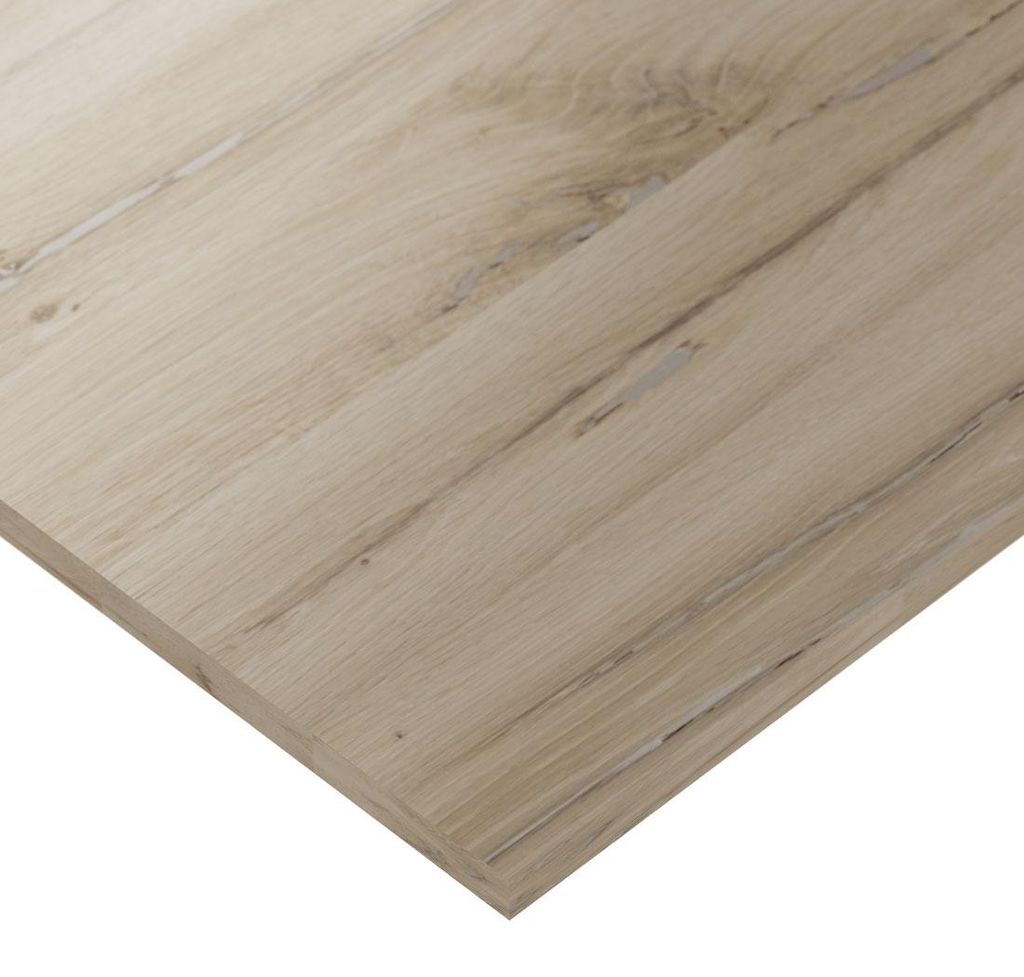 Universal-Schreibtischplatte 130x65x18cm Sonoma Eiche