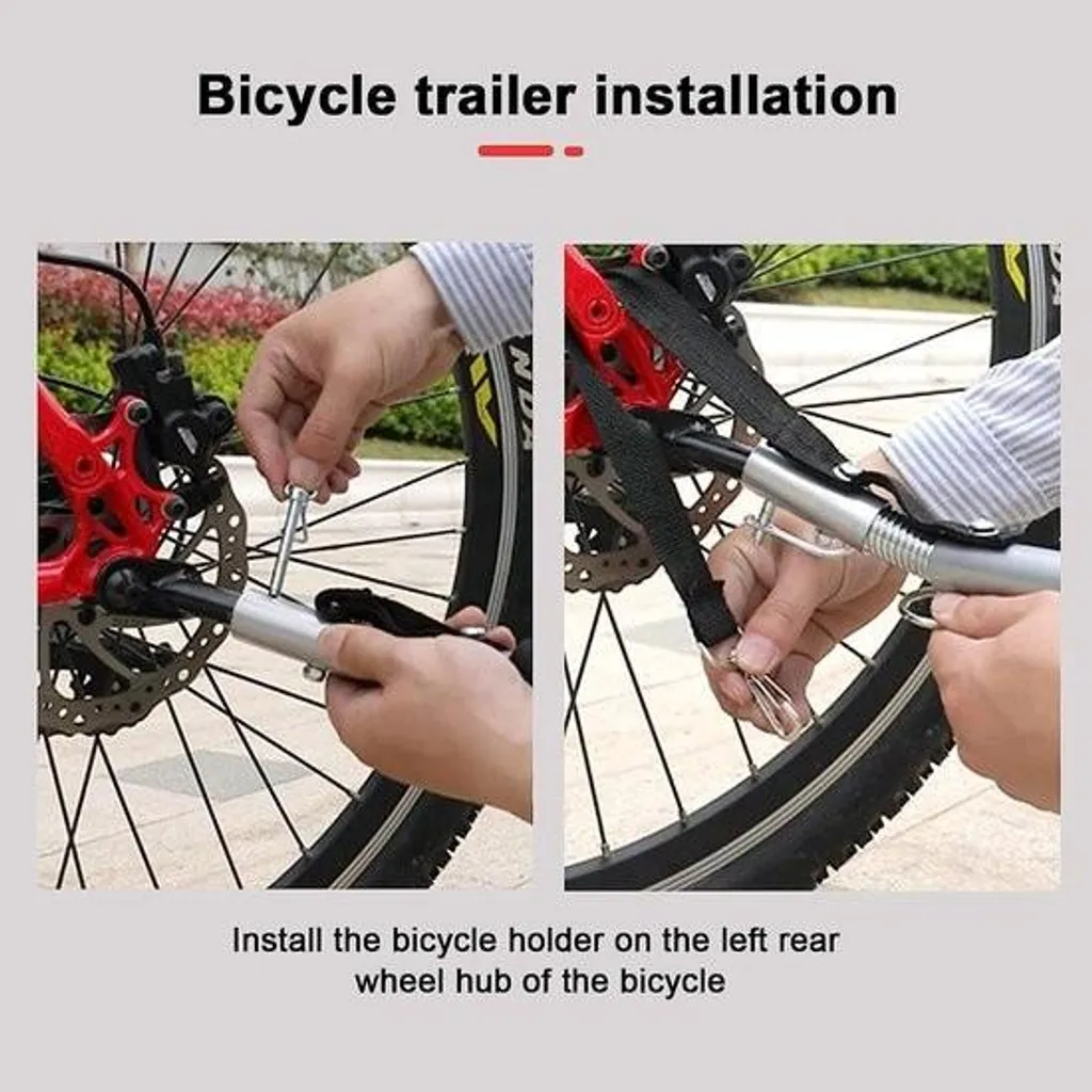 Fixation remorque vélo : solution pour transporter chien et colis - 6