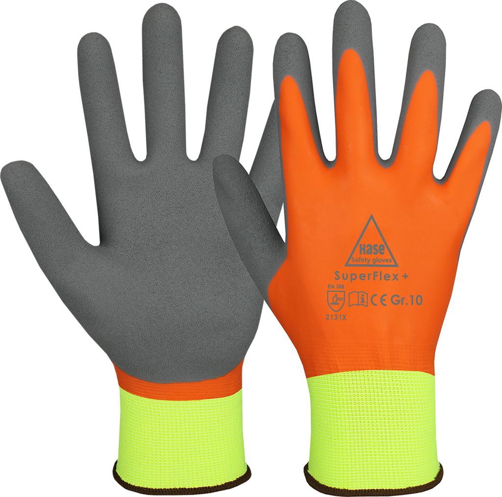 Hase Sicherheitshandschuhe SuperFlex+ Größe 9, Latex Produktbild 