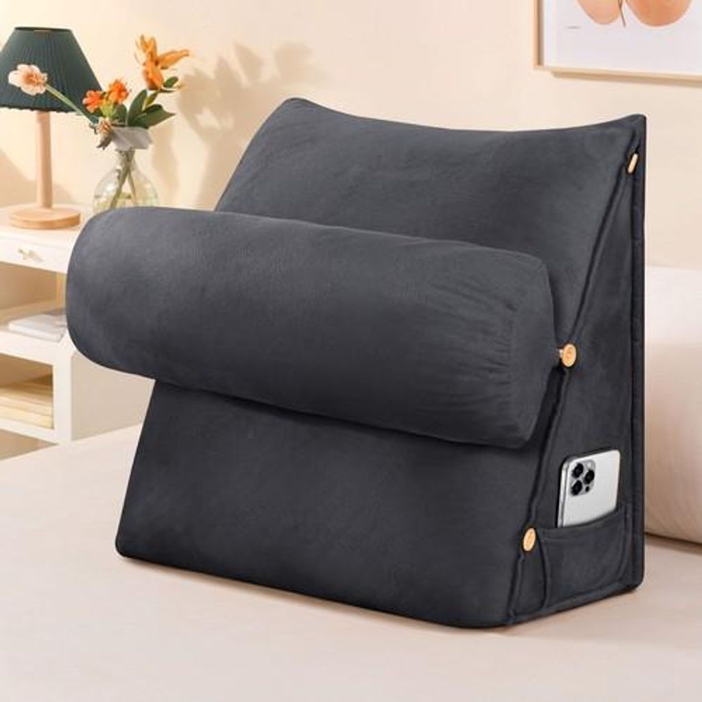 Coussin cunéiforme Coussin de lecture avec nuque réglable, Image du produit 