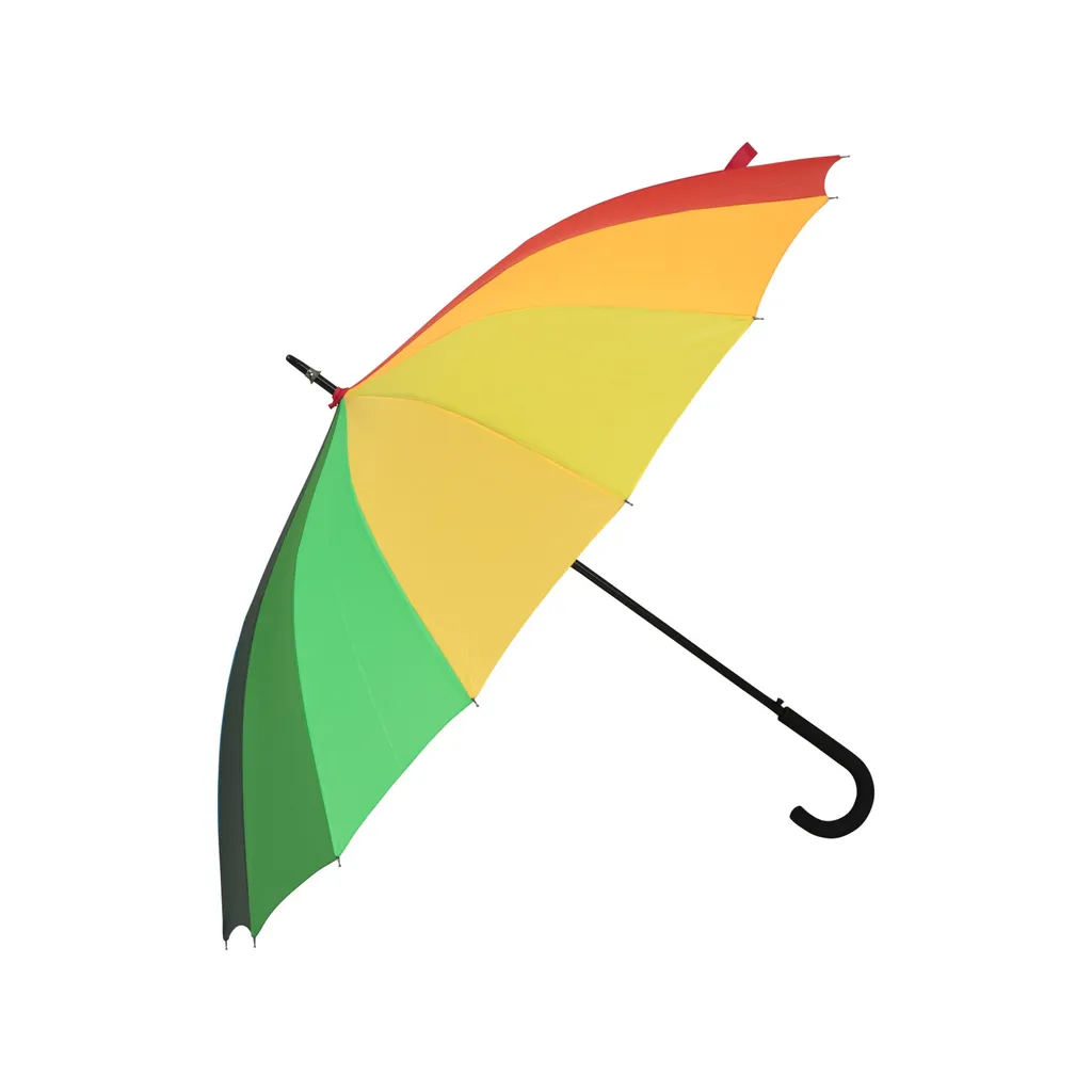 Grand parapluie canne multicolore Mountain Warehouse MW1038 robuste et chic
