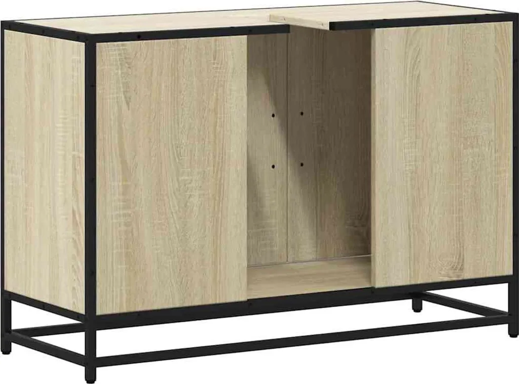 Miglior Mobile Bagno 90cm SYFAX Rovere Sonoma | Qualità Massello - 6