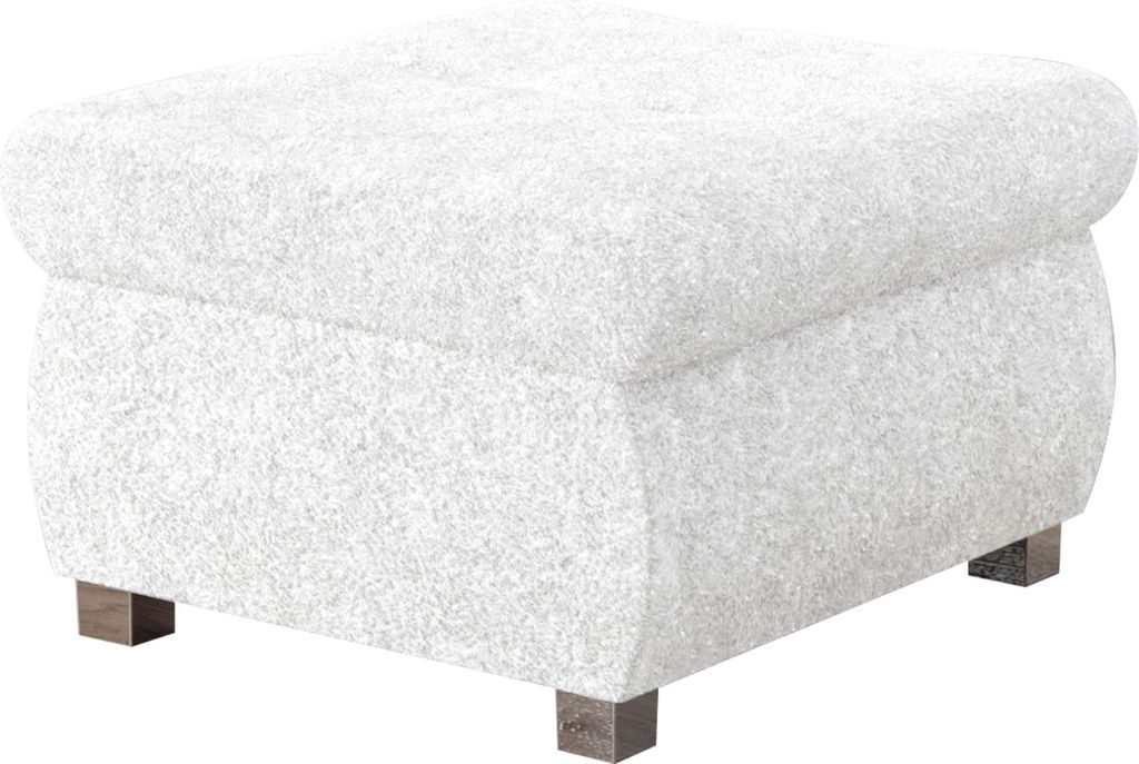 MIRJAN24 Polsterhocker Orkan Klein, Moderne Sitzhocker vom Hersteller, Holzkonstruktion, 60x60x39 cm (Farbe: Fredo 25)