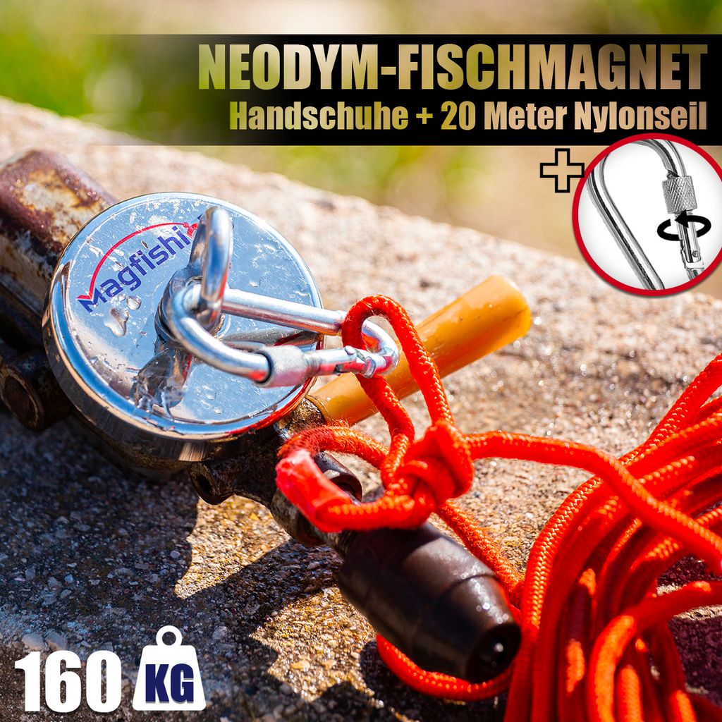 Starker Fischen-Magnet Neodym-Magnetschleife Für Fluss Und Magnetisches Fischen 