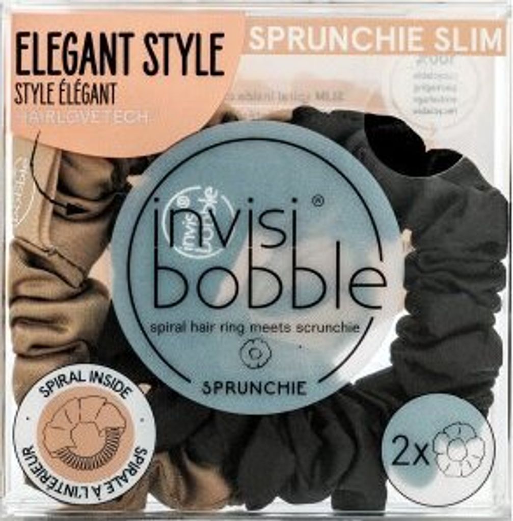 invisibobble SPRUNCHIE SLIM, Pferdeschwanzhalter, Schwarz, Produktbild 