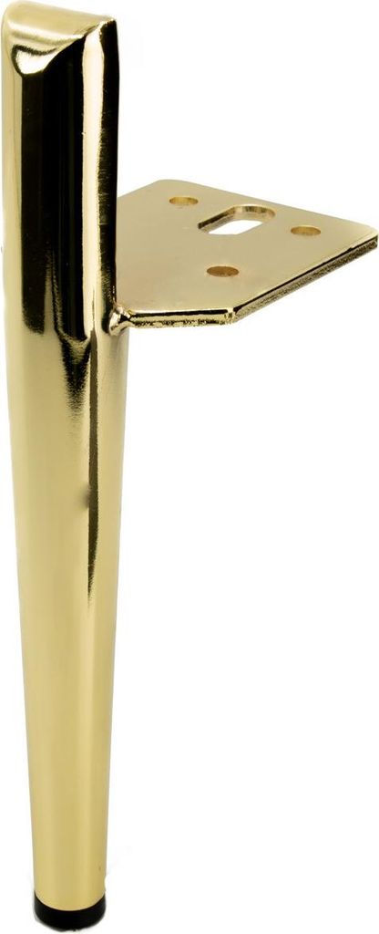 Designerska noga meblowa w kolorze złotego chromu, 15 cm, Zdjęcie produktu 