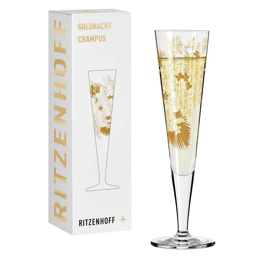 Ritzenhoff Goldnacht No. 32 Bicchiere Champagne 200ml Oro Vero