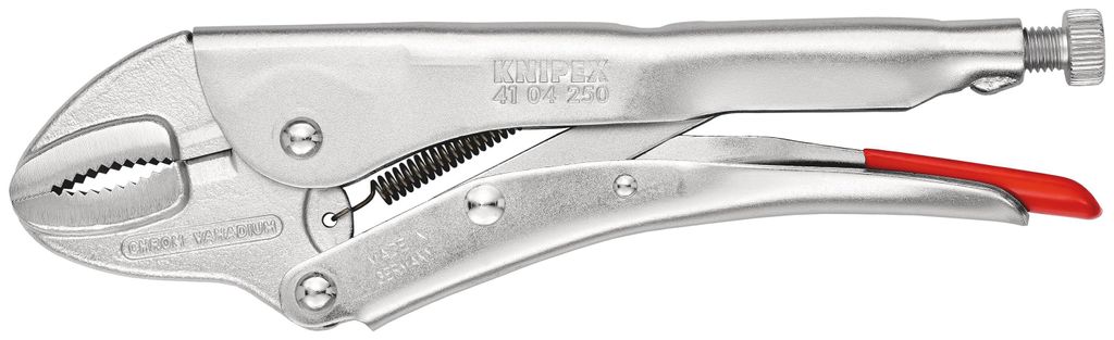 Knipex Gripzange Länge 250mm vernickelt - 41 04 250