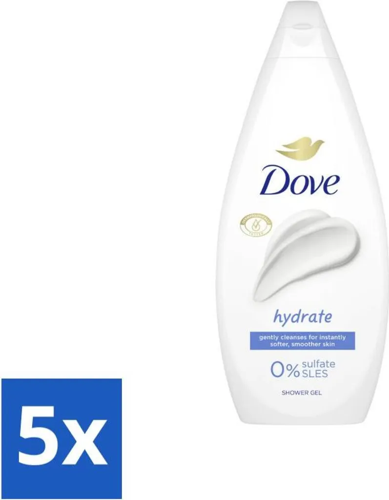 Scorta Famiglia Dove Crema Doccia 5x720ml - Idratazione Profonda Prezzo Shock