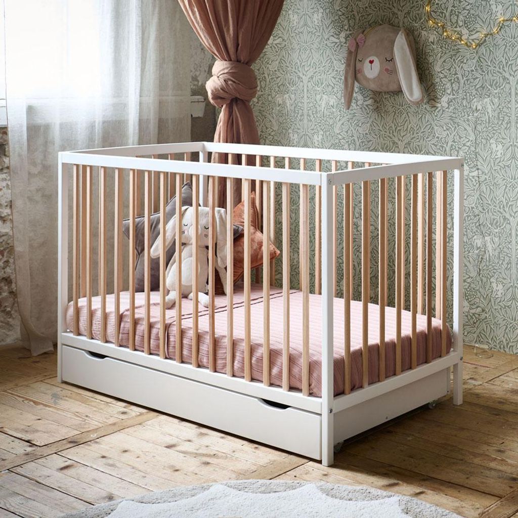 Petite Amélie Babybett Hetre 60 x 120 cm - Weiß
