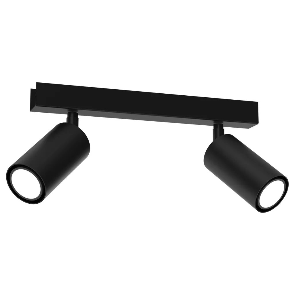 Illuminazione Chic: Striscia Hudson Milagro Nera con Faretti Mobili