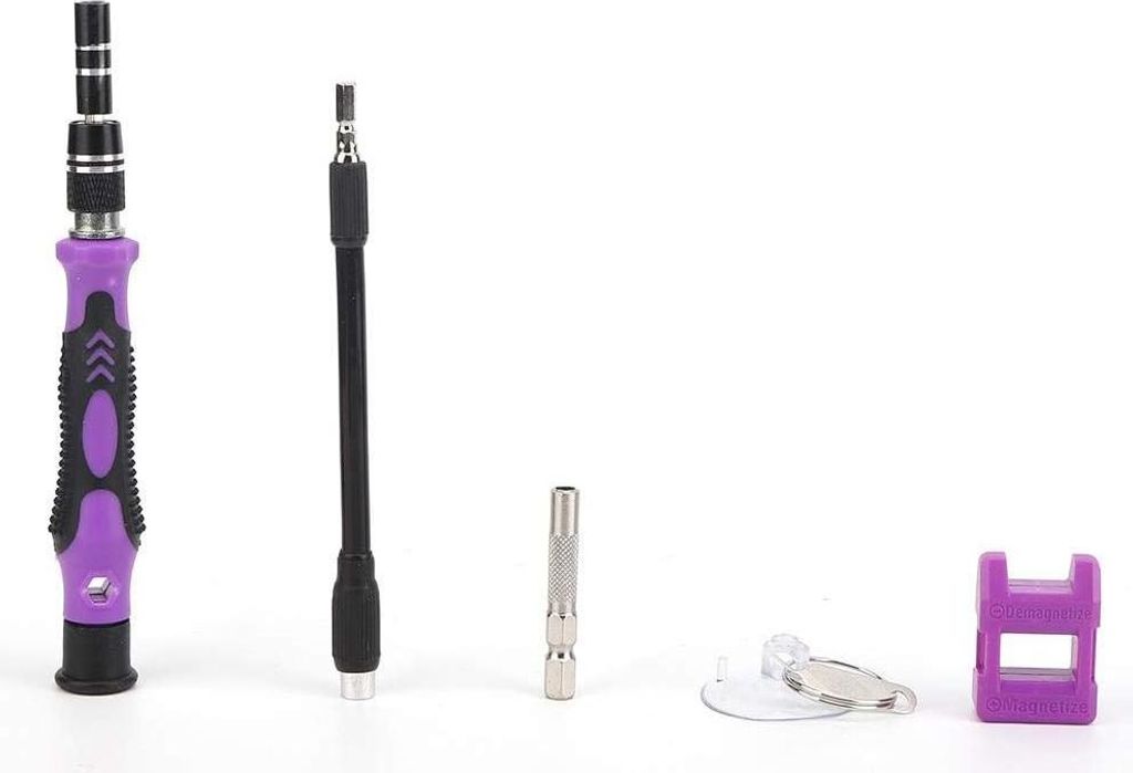 Marhynchus 115-in-1 Schraubendreher Kit Mobile Geräte Reparatursets Multifunktionale Uhren Telefon Reparatur Handwerkzeuge (Lila)