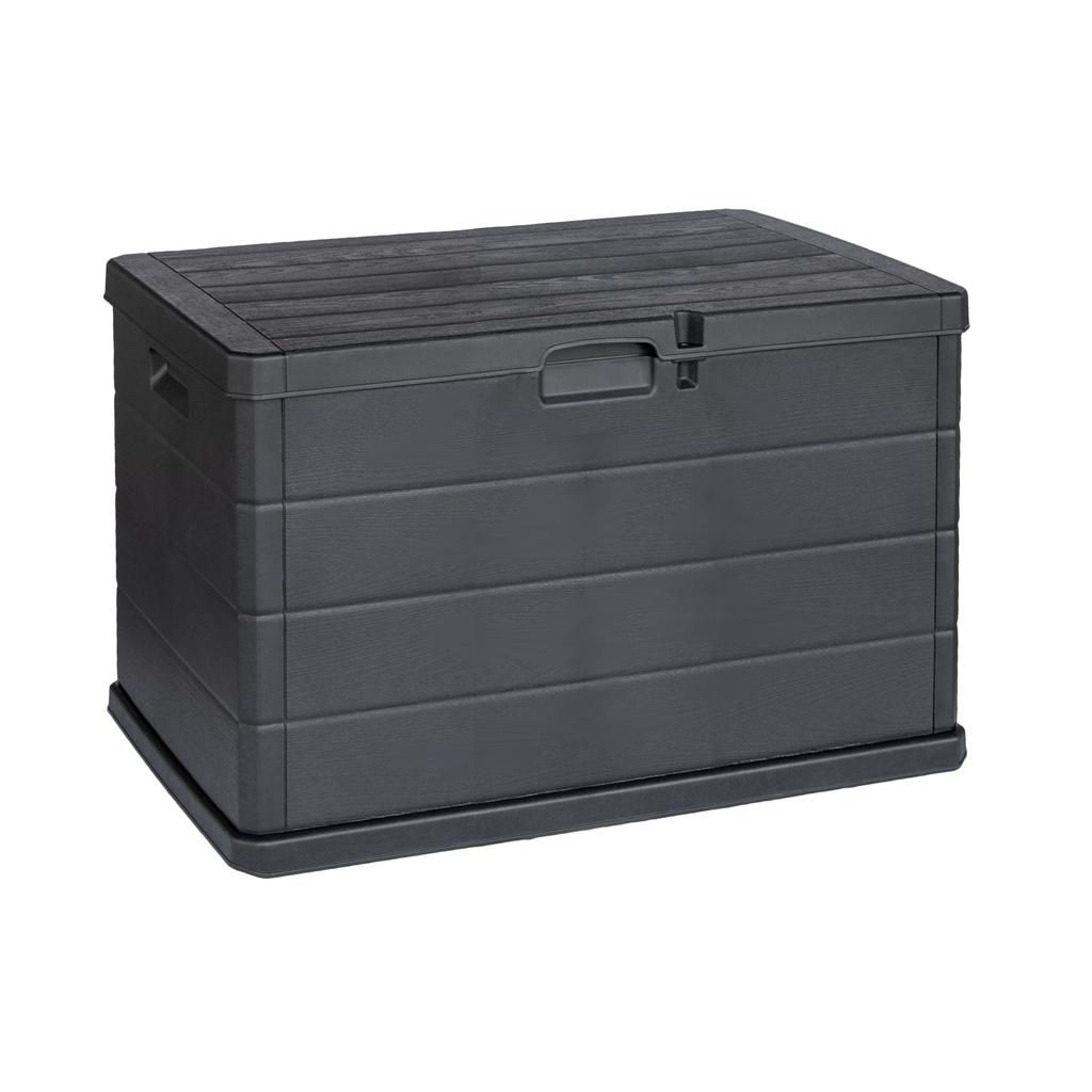 Kreher Kissenbox 170 Liter (Holz Optik) in Anthrazit Produktbild 