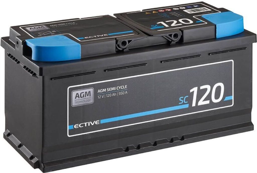 ECTIVE Semi Cycle SC120 AGM Versorgungsbatterie 120Ah - 0% nach §12 Abs. 3 UstG