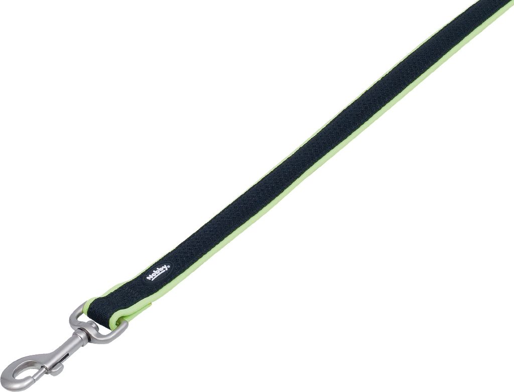 Nobby Mesh Preno, Hund, Standardleine, Schwarz, Gelb, Band, Produktbild 