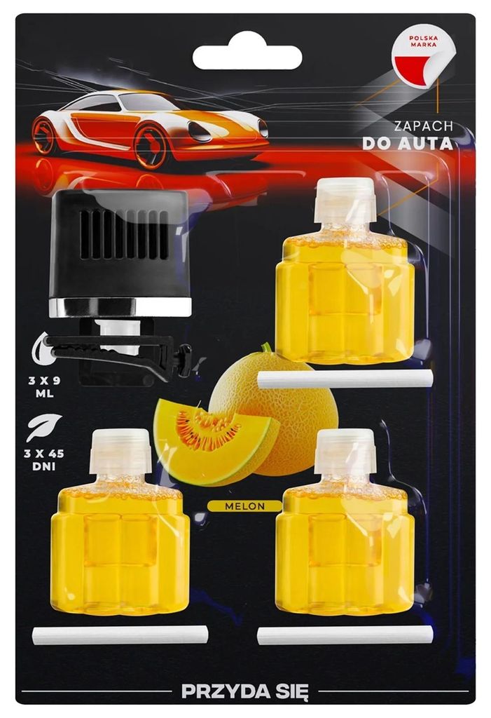 Auto Lufterfrischer Duftspender Duftclip Melone 3