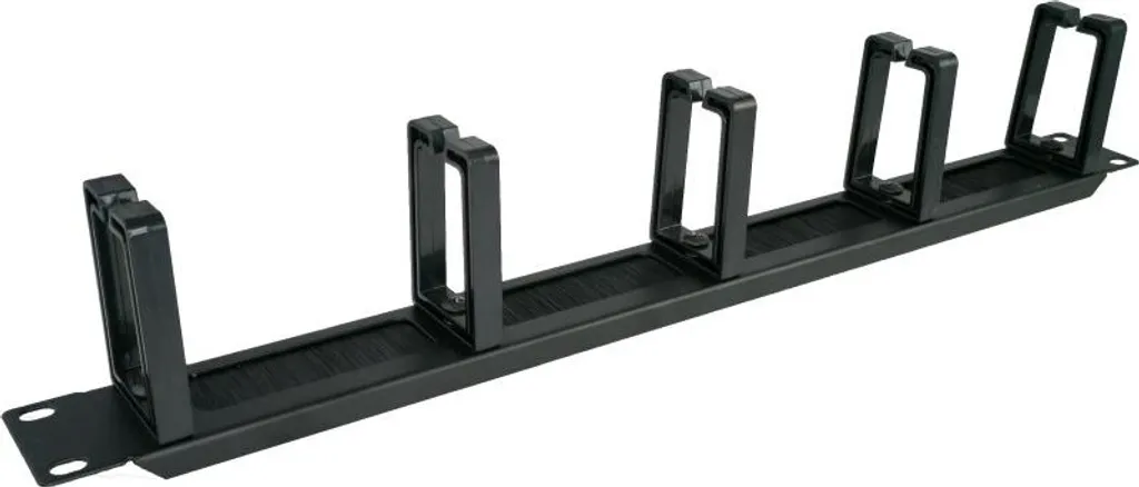 Alantec PK048 Cable Manager 1U con Spazzola - Gestione Cavi Rack 19"