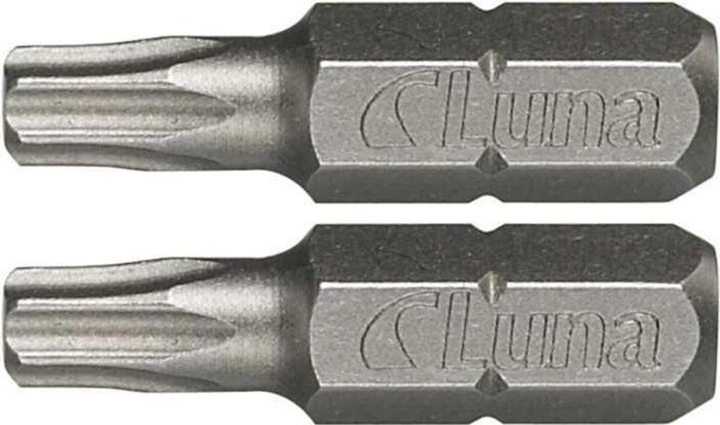 Torx-Bit mit Bohrung TX25 2Stk. Luna