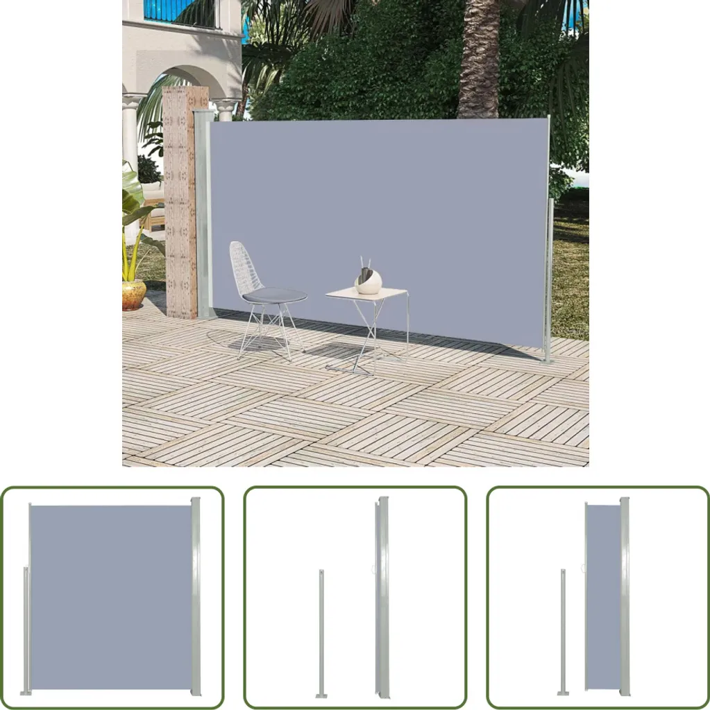 Paravento Esterno 160x300 cm Grigio The Living Store - Privacy Chic