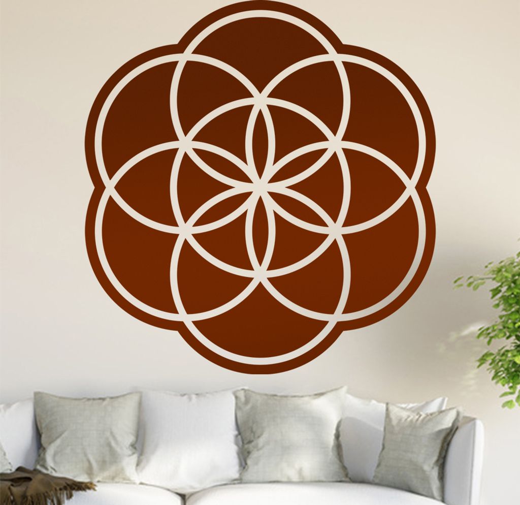 Samen des Lebens Wandtattoo in 6 Größen - Wandaufkleber Wall Sticker - Dekoration, Küche, Wohnzimmer, Schlafzimmer, Badezimmer