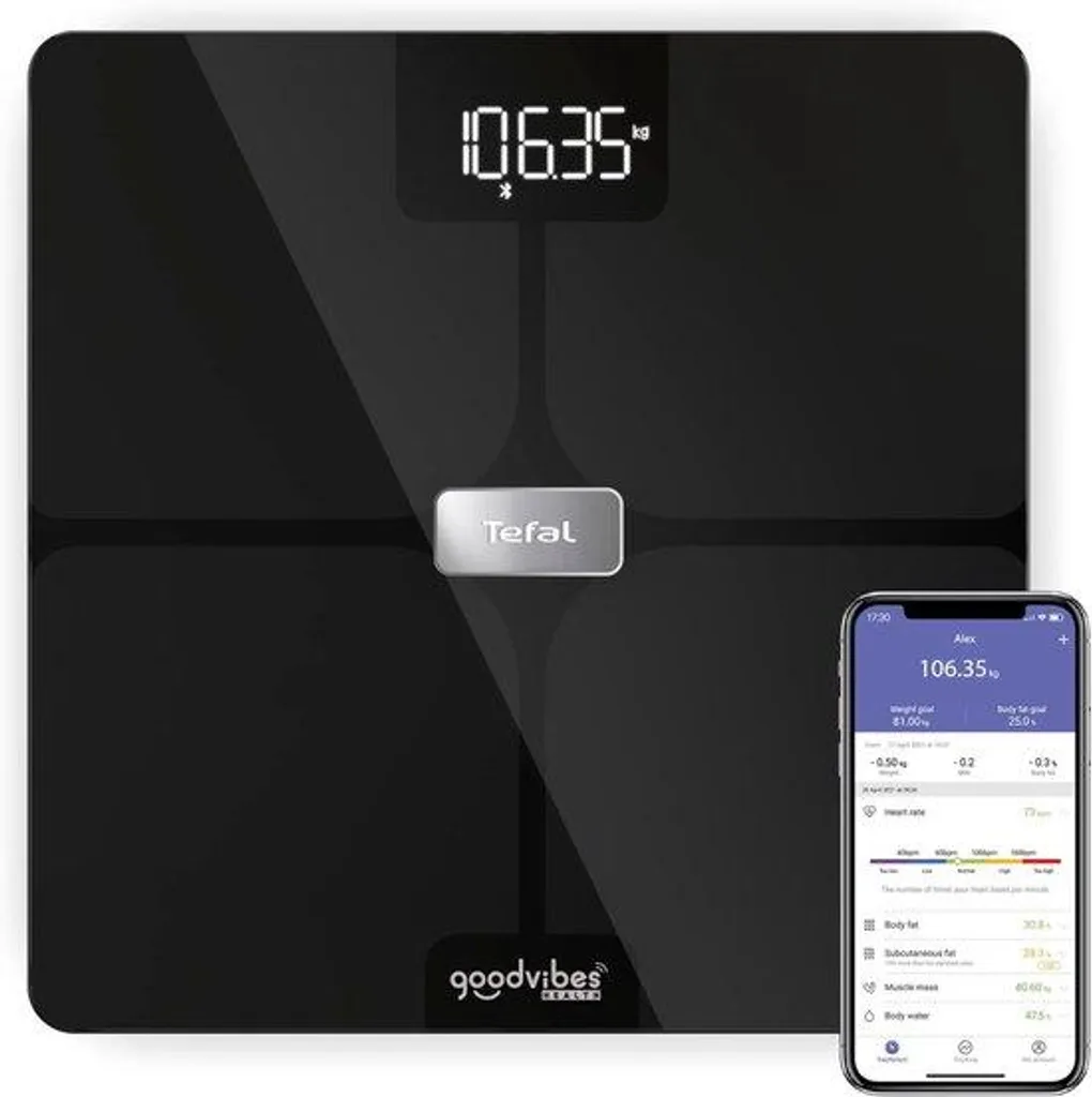Analyse corporelle complète balance Bluetooth 14 données 180 kg noir
