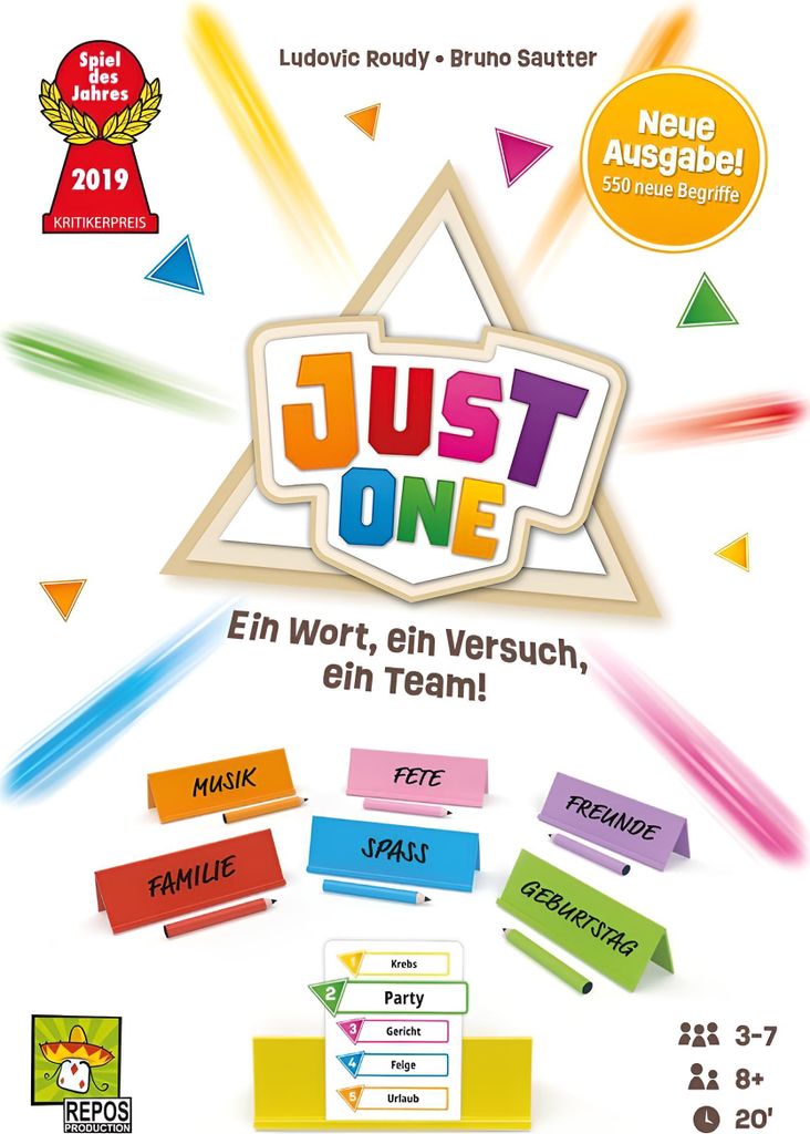 Asmodee Just One, Partyspiel, (Spiel des Jahres 2019) Produktbild 