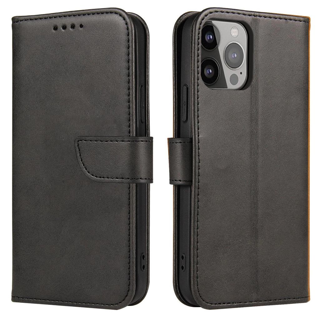 Magnet Case Nokia X30 Tragetasche mit Brieftaschenklappe Schwarz