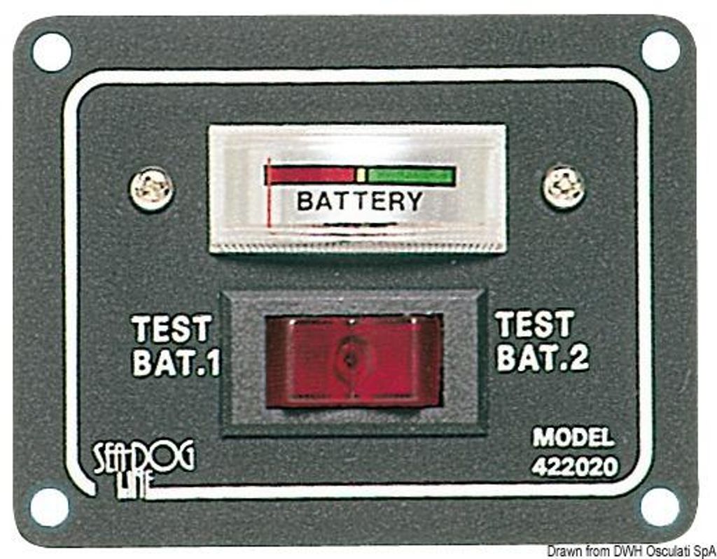 Zkušební panel pro 2 baterie, digitální IP56 , 1 kus Obrázek produktu 