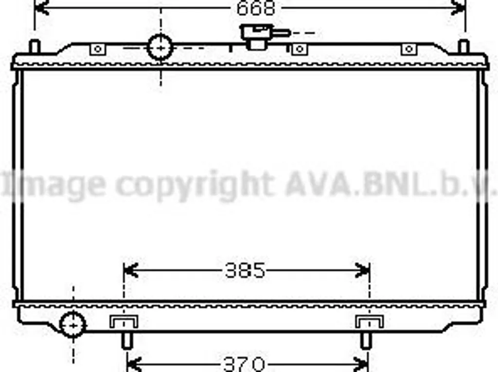 Radiateur moteur pour Almera - Pièce AVA DN2217 idéale pour remplacement OE