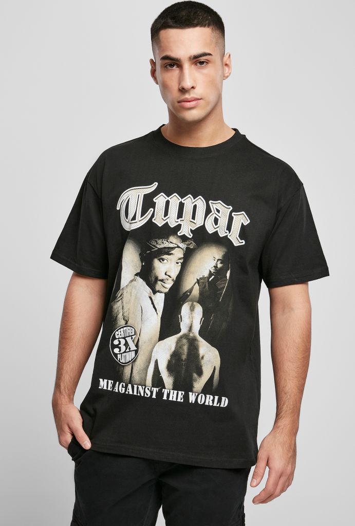 Mister Tee T-Shirt Tupac MATW Sepia Oversize Tee Black-L