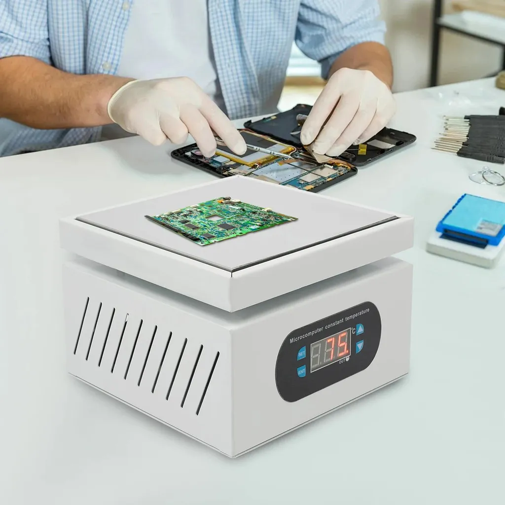 Plaque chauffante électrique 500W pour soudure et circuits imprimés