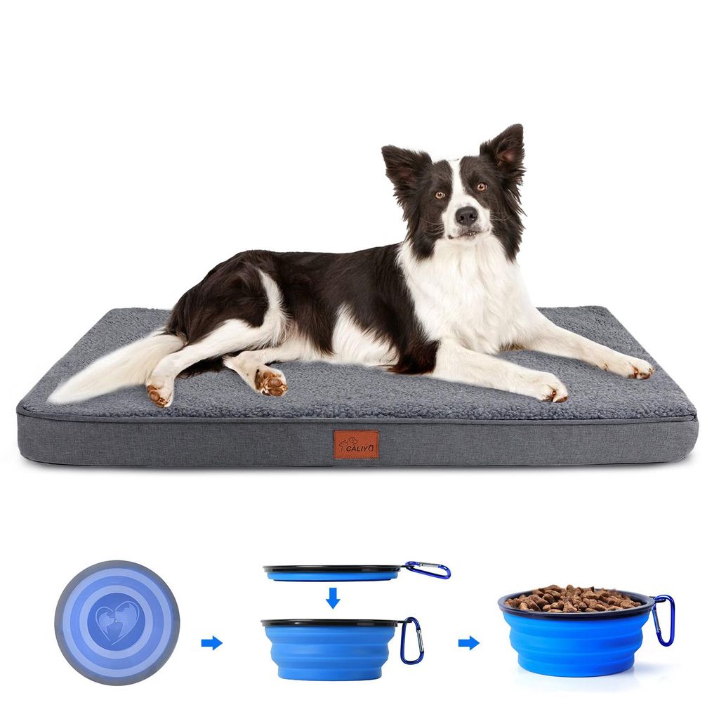 Tierkissen Orthopädisches Hundebett Grosse Hunde - Hundekissen flauschig Cozy Flannel Fleece Fabric/ Washable Inner Film