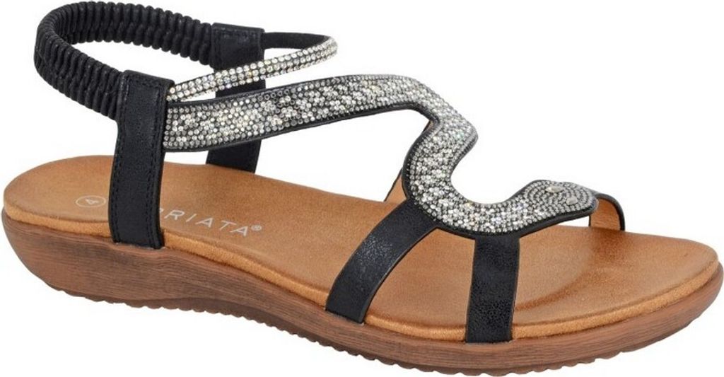 Cipriata - Damen Sandalen "Serpent" DF2501 (40,5 EU) (Schwarz)